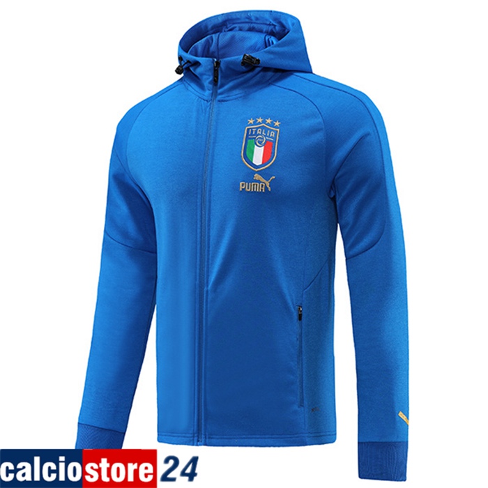 Giacca Con Cappuccio Italia Blu 2022/2023