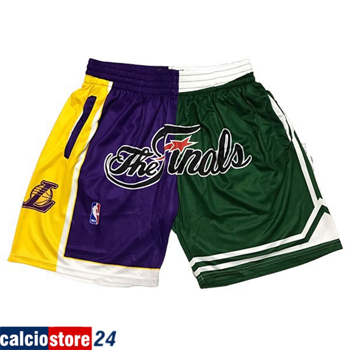 Pantaloncini NBA Los Angeles Lakers viola/Verde
