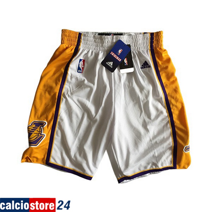 Pantaloncini NBA Los Angeles Lakers Bianco