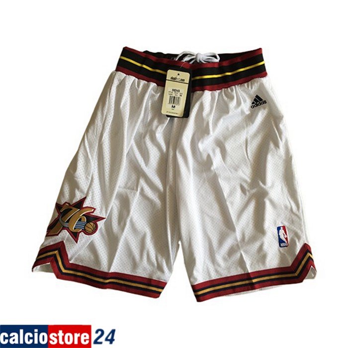 Pantaloncini NBA Philadelphia 76ers Bianco