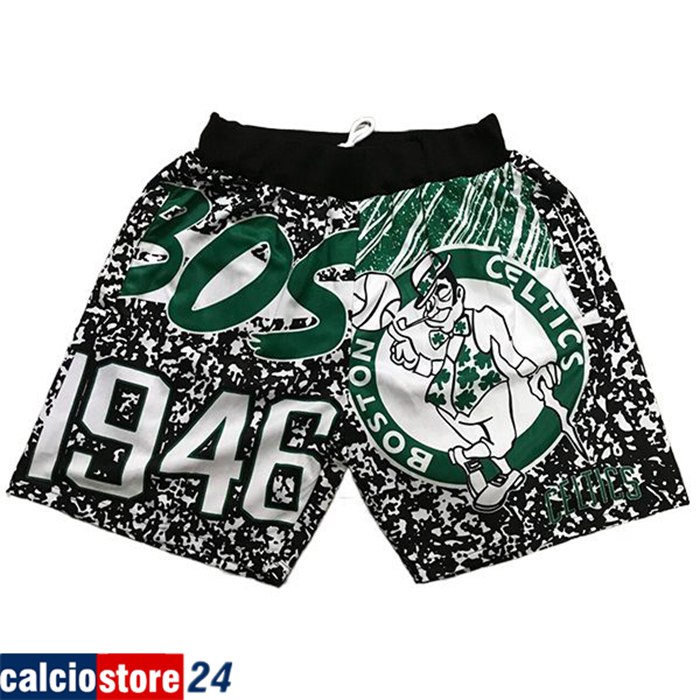 Pantaloncini NBA Boston Celtics Nero/Verde