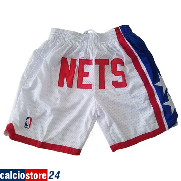 Pantaloncini NBA Brooklyn Nets Bianco