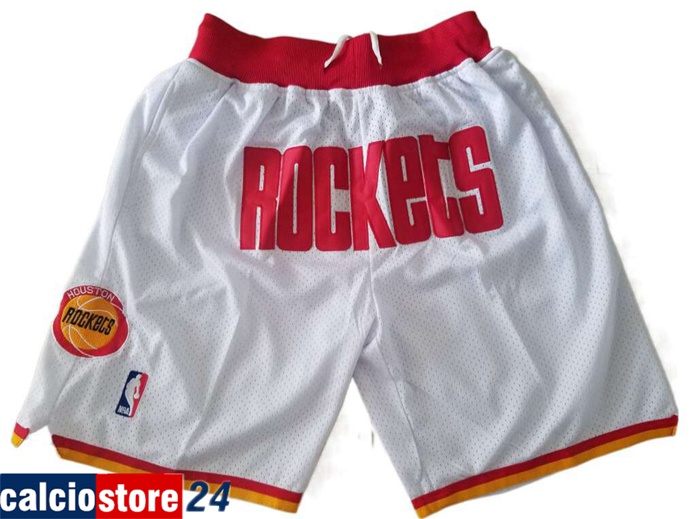 Pantaloncini NBA Houston Rockets Bianco