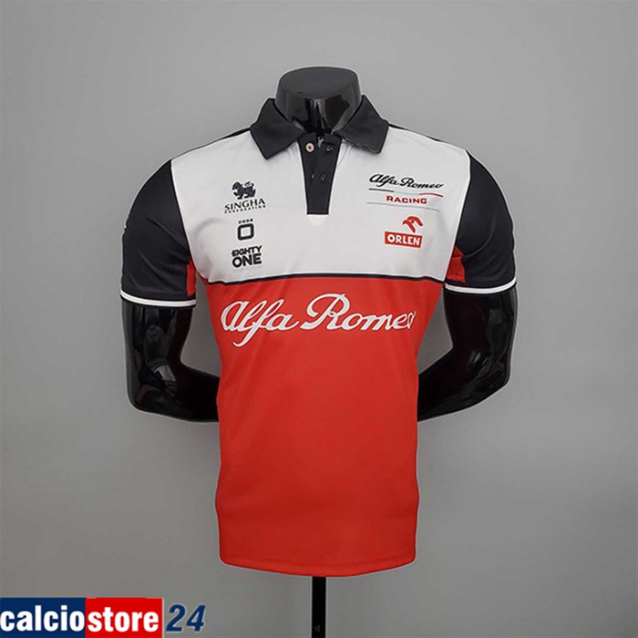 Polo F1 Alfa Romeo Team Bianco/Rosso 2022