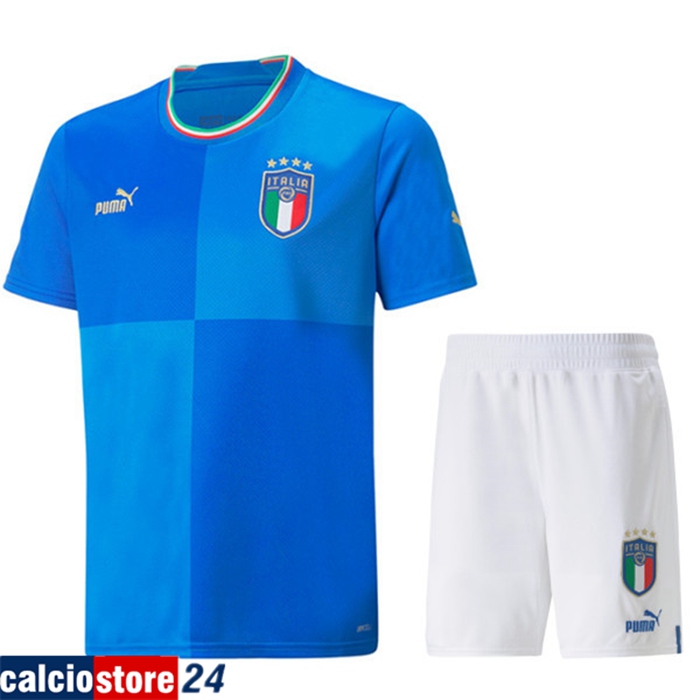 Maglie Calcio Italia Prima + Pantaloncini Coppa Del Mondo 2022