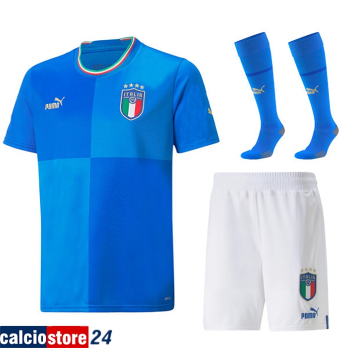 Maglie Calcio Italia Prima (Pantaloncini + Calzini) 2022/2023