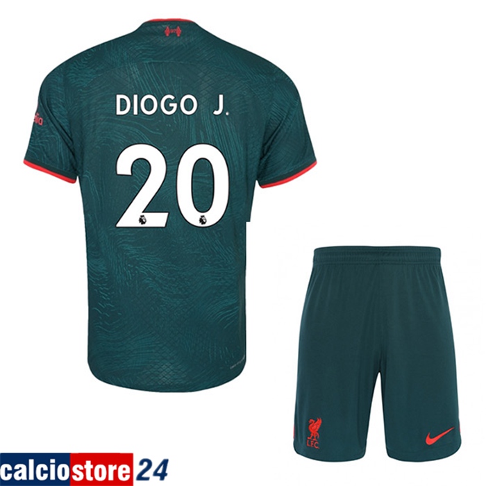 Maglie Calcio Liverpool (DIOGO J. #20) Bambino Terza 2022/2023