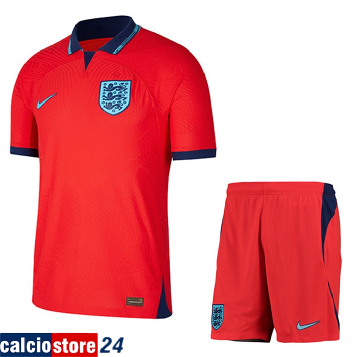 Kit Maglie Calcio Inghilterra Seconda + Pantaloncini Coppa Del Mondo 2022
