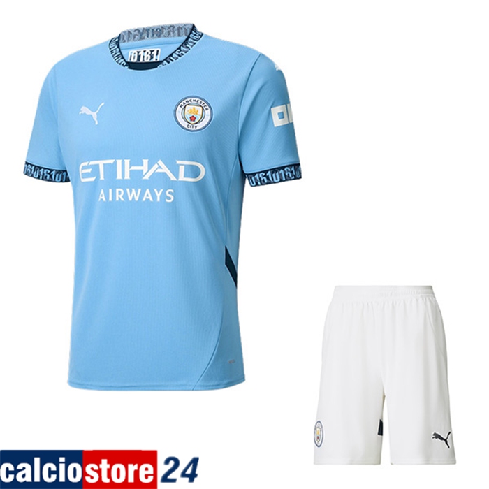Kit Maglia Manchester City Prima + Pantaloncini 2024/2025