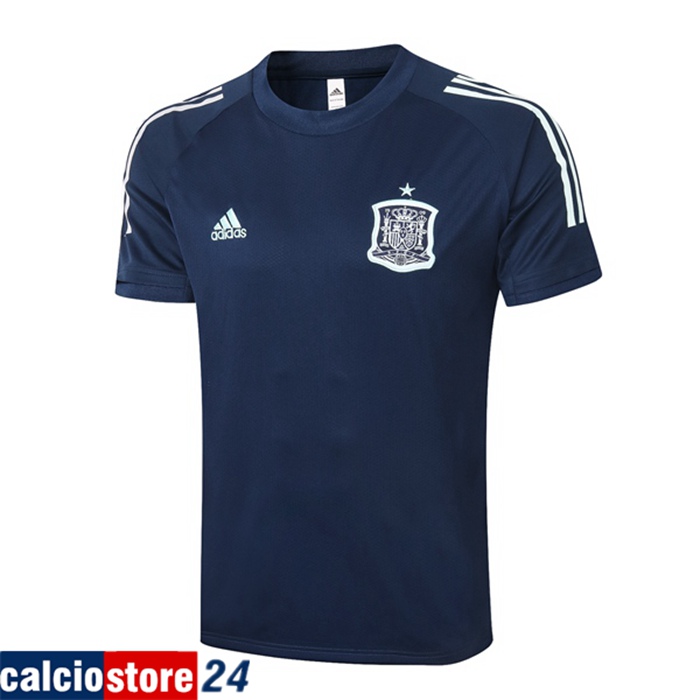 Nuova T Shirt Allenamento Spagna Blu Reale 2020/2021
