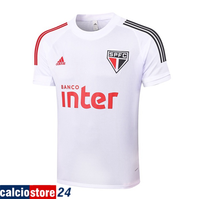 Nuova T Shirt Allenamento Sao Paulo FC Bianca 2020/2021