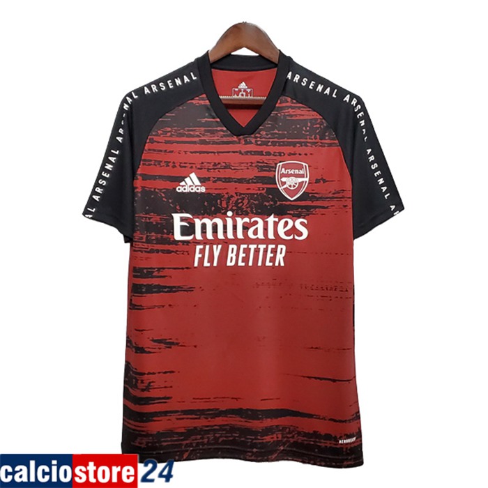 Nuova T Shirt Allenamento Arsenal Nero/Rosso 2020/2021