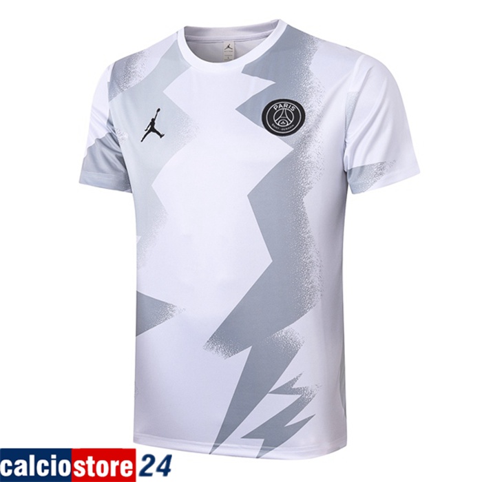 Nuova T Shirt Allenamento Paris PSG Jordan Bianca 2020/2021