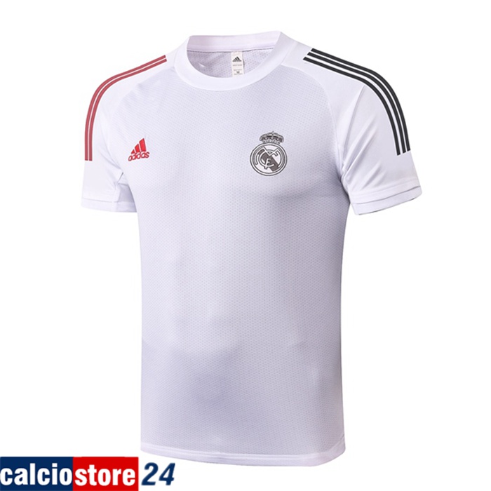 Nuova T Shirt Allenamento Real Madrid Bianca 2020/2021