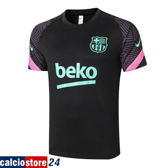 Nuova T Shirt Allenamento FC Barcellona Nero 2020/2021
