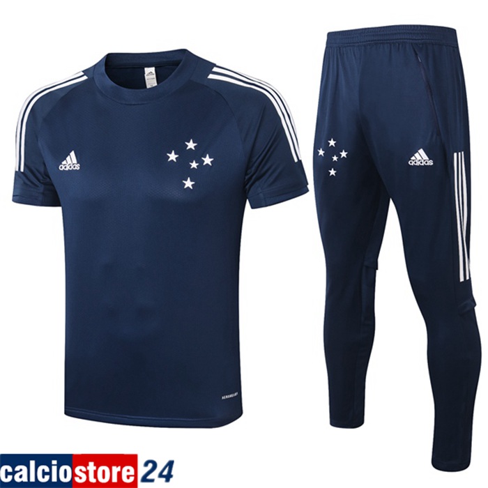 Nuove Kit Maglia Allenamento Cruzeiro EC + Pantaloni Blu Reale 2020/2021