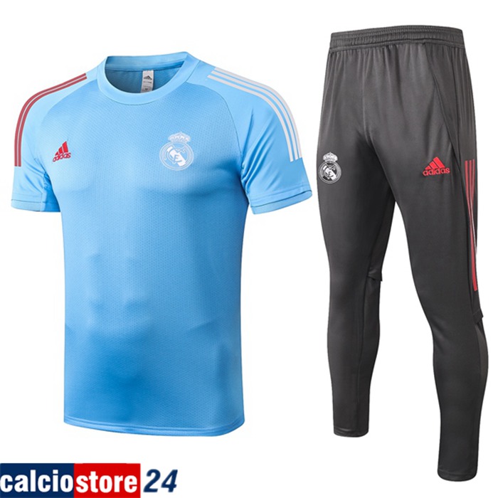 Nuova Kit Maglia Allenamento Real Madrid + Pantaloni Blu 2020/2021 Nuova Kit Maglia Allenamento Real Madrid + Pantaloni Blu 2020/2021