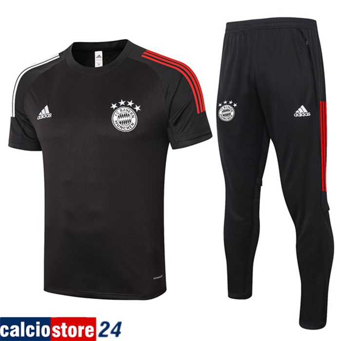 Nuova Kit Maglia Allenamento Bayern Monaco + Pantaloni Nero 2020/2021 Nuova Kit Maglia Allenamento Bayern Monaco + Pantaloni Nero 2020/2021