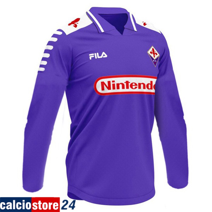 Nuove Prima Maglia ACF Fiorentina Retro Manica Lunga 1998/1999