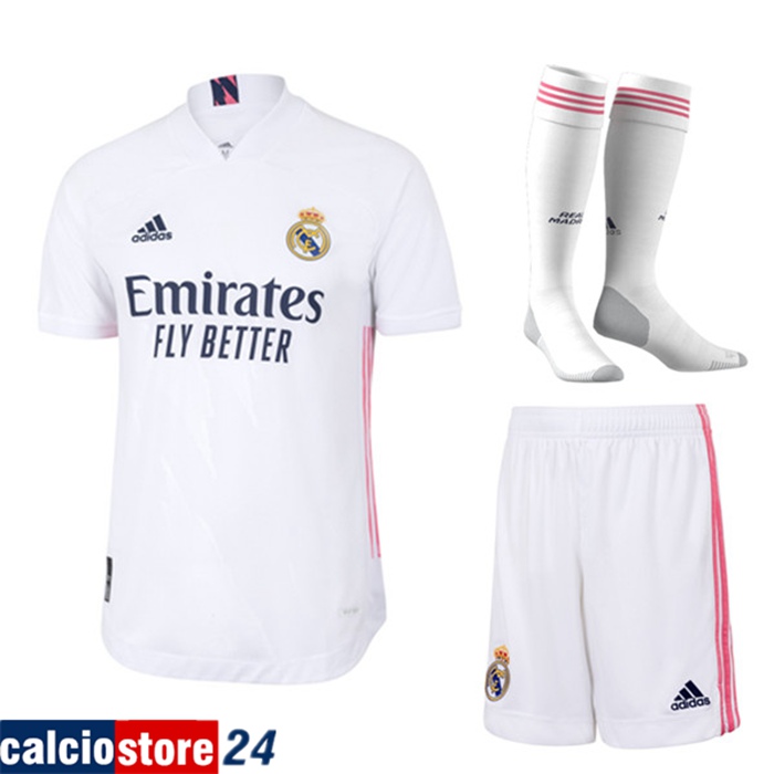 Nuova Prima Maglia Real Madrid (Pantaloncini+Calzettoni) Kit 2020/21