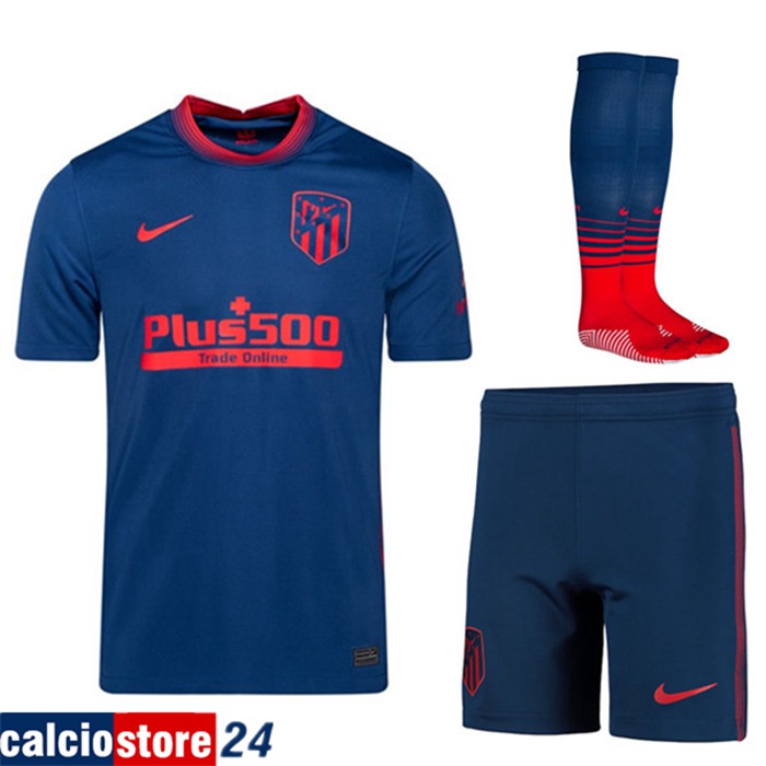 Nuova Seconda Maglia Atletico Madrid (Pantaloncini+Calzettoni) Kit 2020/21