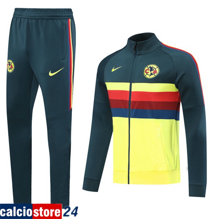 Nuova Insieme Tuta Calcio - Giacca Club America Giallo 2020/2021 Nuova Insieme Tuta Calcio - Giacca Club America Giallo 2020/2021
