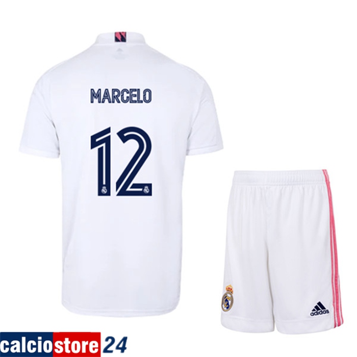 Nuova Prima Maglia Real Madrid (MARCELO 12) Bambino 2020/2021