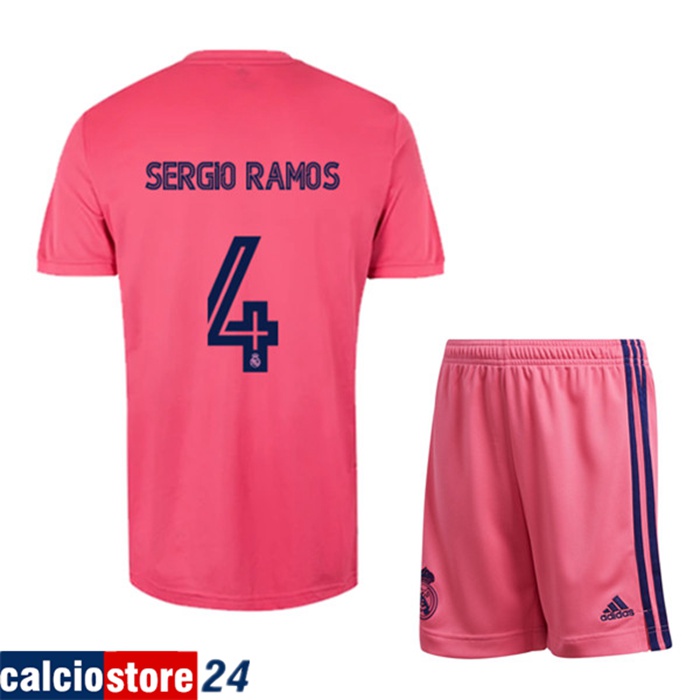 Nuova Seconda Maglia Real Madrid (SERGIO RAMOS 4) Bambino 2020/2021