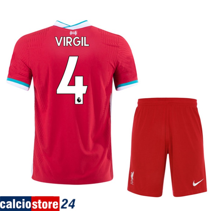 Nuove Prima Maglia FC Liverpool (VIRGIL 4) Bambino 2020/2021