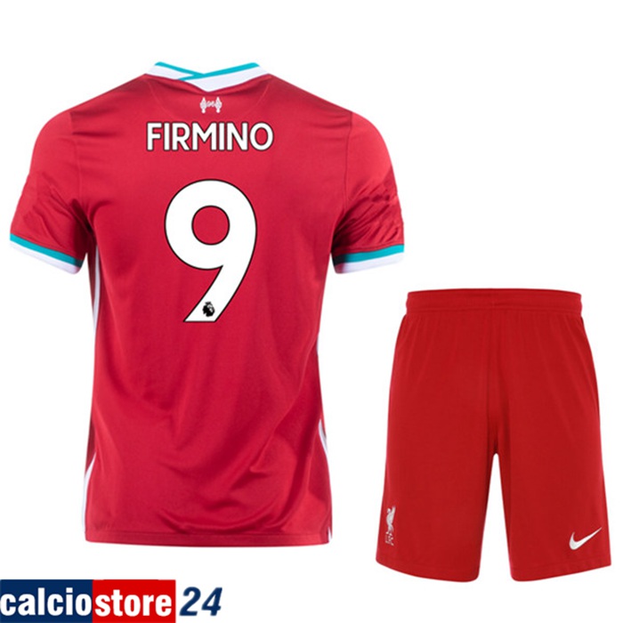 Nuova Prima Maglia FC Liverpool (FIRMINO 9) Bambino 2020/2021