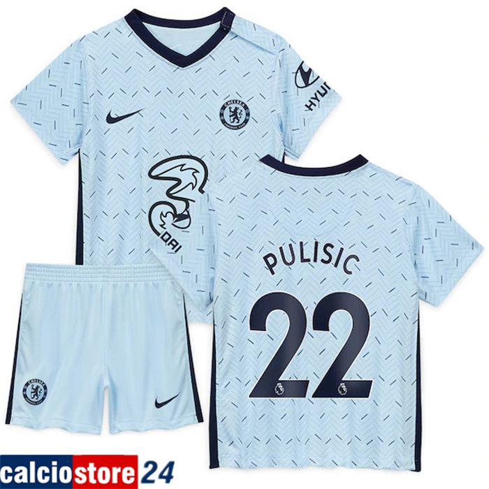 Nuove Seconda Maglia FC Chelsea (Pulisic 22) Bambino 2020/2021