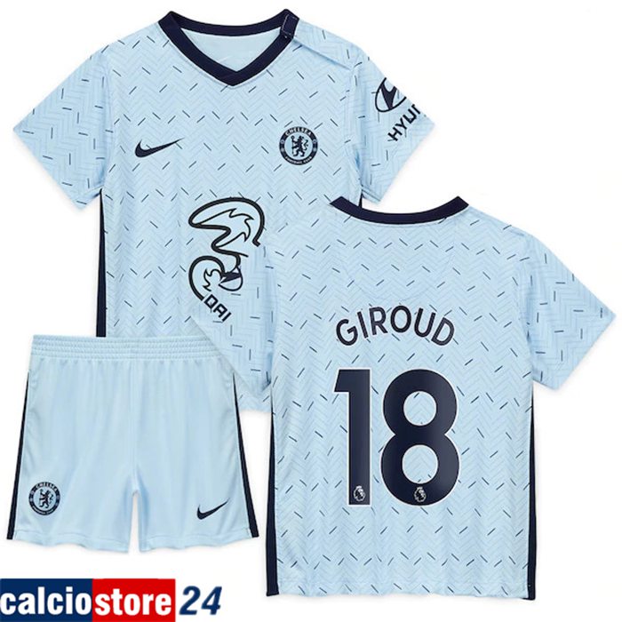 Nuova Seconda Maglia FC Chelsea (Giroud 18) Bambino 2020/2021