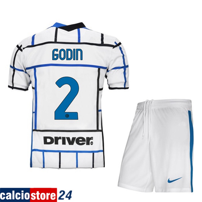 Nuova Seconda Maglia Inter Milan (GODIN 2) Bambino 2020/2021