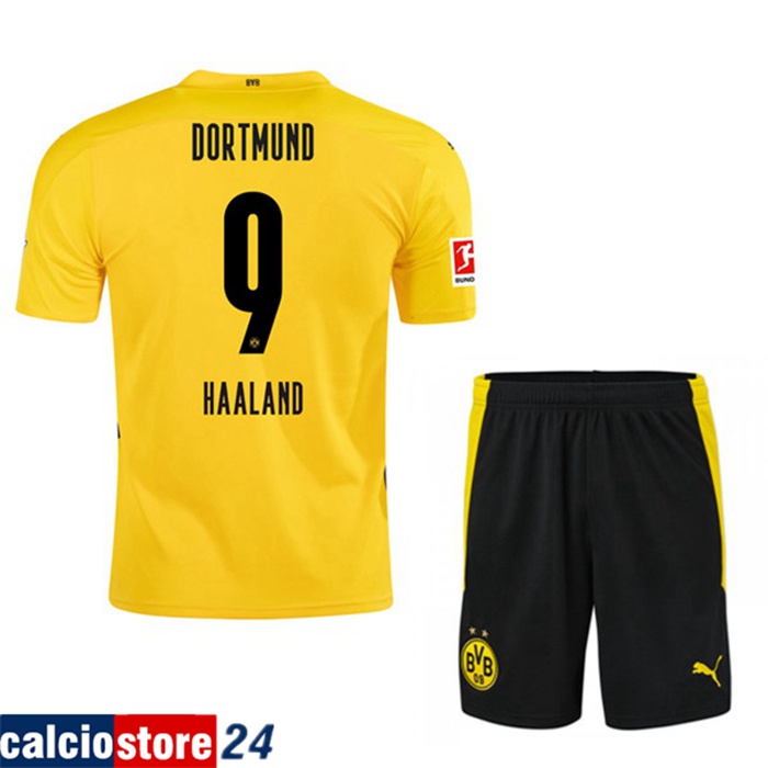 Nuova Prima Maglia Dortmund BVB (HAALAND 9) Bambino 2020/2021