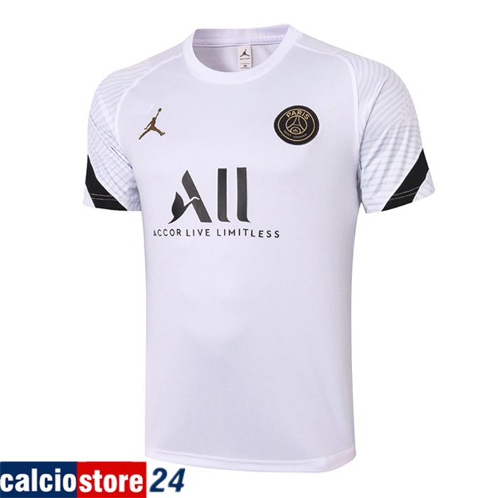 Nuova T Shirt Allenamento Paris PSG Bianca 2020/2021