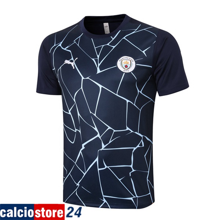 Nuove T Shirt Allenamento Manchester City Blu Reale 2020/2021