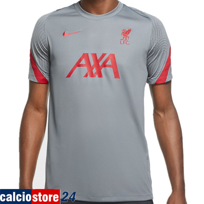 Nuove T Shirt Allenamento FC Liverpool Grigio 2020/2021