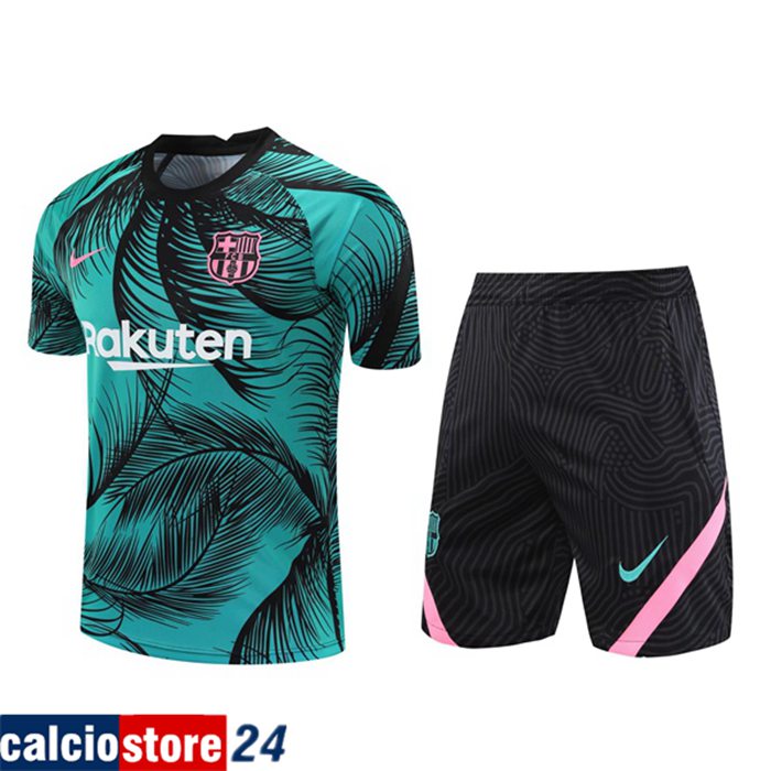 La Nuova Kit Maglia Allenamento FC Barcellona + Pantaloncini Blu 2020/2021