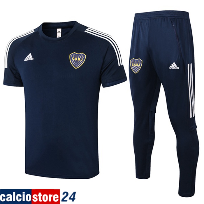 La Nuova Kit Maglia Allenamento Boca Juniors + Pantalonii Blu Reale 2020/2021