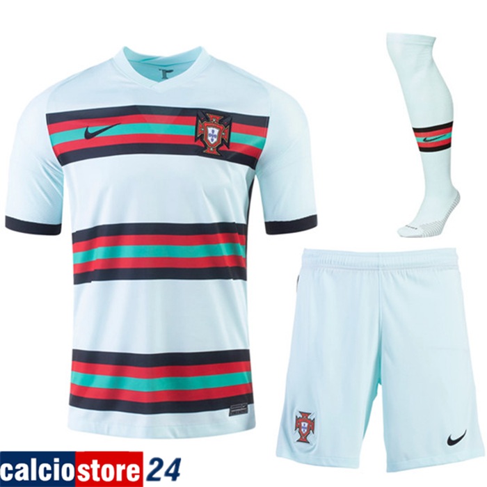 Nuova Kit Maglia Nazionale Portogallo Seconda (Pantaloncini+Calzettoni) 2020/2021