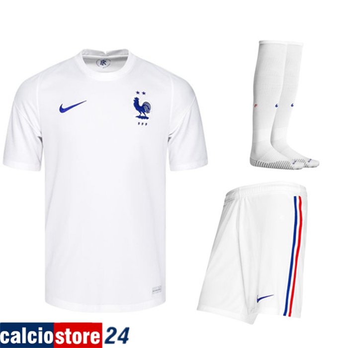 Nuove Kit Maglia Nazionale Francia Seconda (Pantaloncini+Calzettoni) 2020/2021