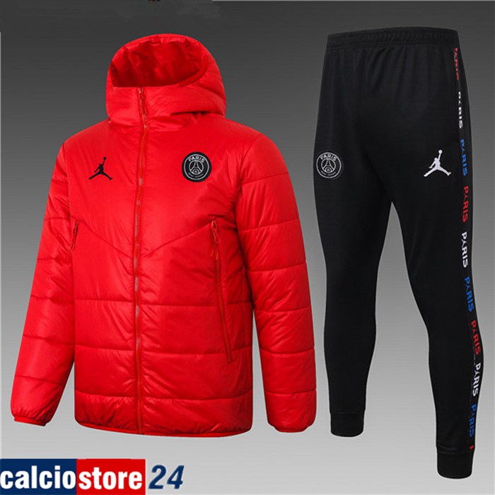 Nuove Piumino Calcio PSG Jordan Rosso + Pantaloni 2020/2021