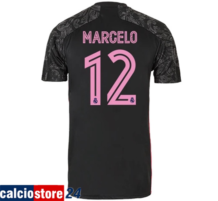 Nuova Maglia Calcio Real Madrid (MARCELO 12) Terza 2020/2021