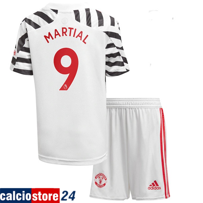 Nuova Maglia Calcio Manchester United (Martial 9) Bambinos Terza 2020/2021