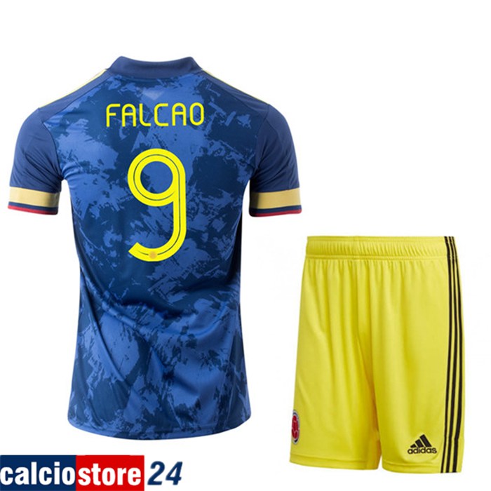 Nuova Maglia Colombia (FALCAO 9) Bambino Seconda UEFA Euro 2020