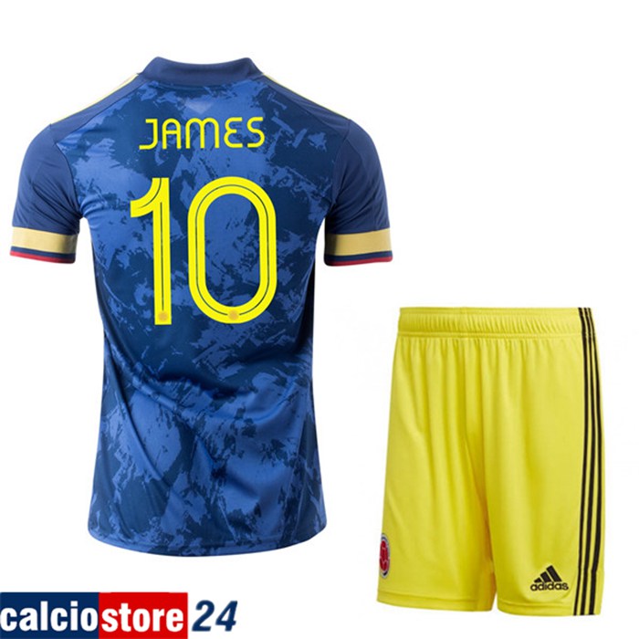 Nuove Maglia Colombia (JAMES 10) Bambino Seconda UEFA Euro 2020