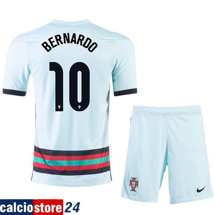 Store Maglia Portogallo (BERNARDO 10) Bambino Seconda UEFA Euro 2020
