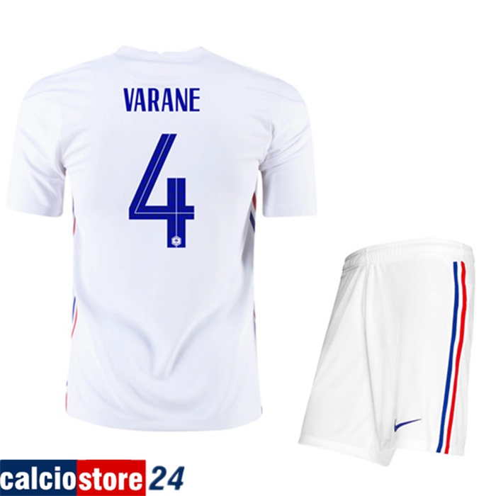 Nuova Maglia Francia (Varane 4) Bambino Seconda UEFA Euro 2020