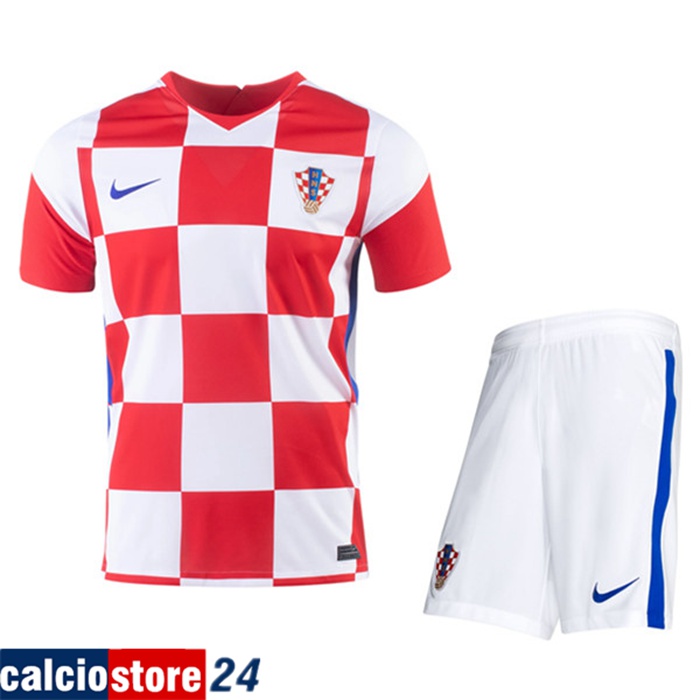 Nuova Kit Maglia Nazionale Croazia Prima + Pantaloniiicini 2020/2021