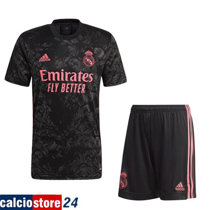 Nuova Kit Maglia Calcio Real Madrid Terza + Pantaloniiicini 2020/2021